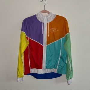 Retro multi colored Nike windbreaker